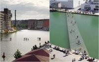 Левое фото город в котором я  живу. Город Мюнстер.