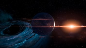 Окрестность черной дыры с борта Normandy SR-2.