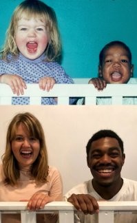 которого справа похоже в жопэ зачали