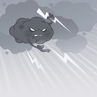 Лишь бы облака мстить не начали... Обидно же "за будь здоров" разряд получить.