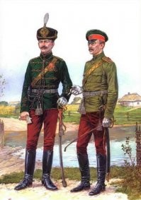 Чего? Где вы такую гусарскую форму видели?
На рисунках образцы формы гусар девятнадцатого и начала двадцатого века. А то, что сейчас носят в Кремле, наверняка какой-нибудь Слава Зайцев выдумал.