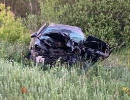 Авария дня. Момент смертельного ДТП в Самарской области