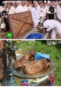 Военно–морские мощи.

Как оказалось, мощи давно умершего адмирала Ушакова не только выкопали и теперь возят по всей духовноскрепной, некоторые части трупа служители РПЦ ещё и отчленили, чтобы распространить по разным городам во время торжеств.
Как сообщает православный портал «Вера», «частицы его мощей есть в штабе стратегической дальневосточной авиации, а также у севастопольского флота».

Нет, это не отсталые племена некрофилов из глубин африканских джунглей. Это высокотехнологичная сверхдержава 21-го века, гроза Америки и НАТО