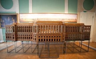 Макет не построенного Большого Кремлевского Дворца. Архитектор Василий Баженов. Вторая половина XVIII века. Музей архитектуры им. Щусева. Москва.