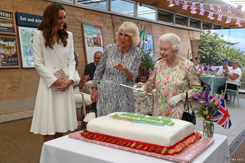 Макдоналдс отдыхает!
Так вот в чём секрет долголетия Королевы - Cake save the Queen.