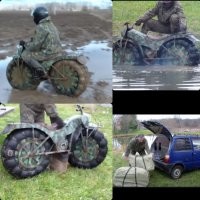 Даже мотоциклы 2х2 есть.