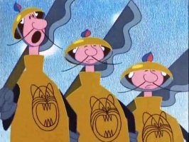 Куда, куда??? Куда не надо ... в пиз... туда и смотрела.