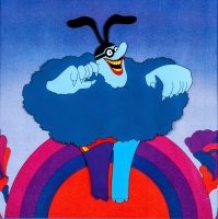 На 19-ой, видимо, имеется ввиду синий чудик из мультика про Битлов.