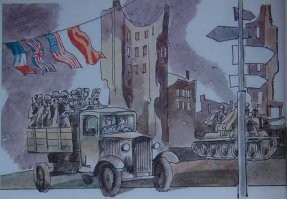 Ну а что? Многие мальчишки 80-х наверняка помнят эти картинки, и несколько строк стихотворения сразу всплывают. Это как раз когда Рейган в предвкушении надвигающегося маразма орал про империю зла и звездные войны. Миф о разжигаемой ненависти к Америке в СССР несколько преувеличен. Нас на этом растили.