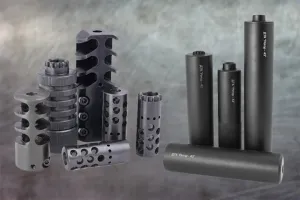 Это не глушители. Это дульные тормоза-компенсаторы (ДТК)