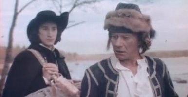 1987 год. фильм "Следопыт"...Андрей Миронов в роли Санглие. Последняя, так и не завершённая роль в кино (озвучил Алексей Неклюдов)