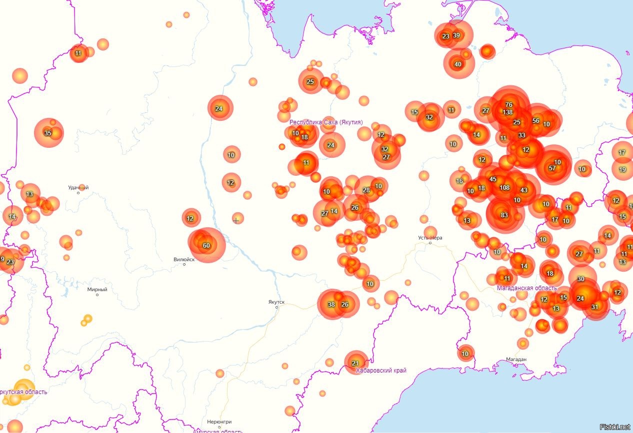 Карта пожара в якутии - 86 фото