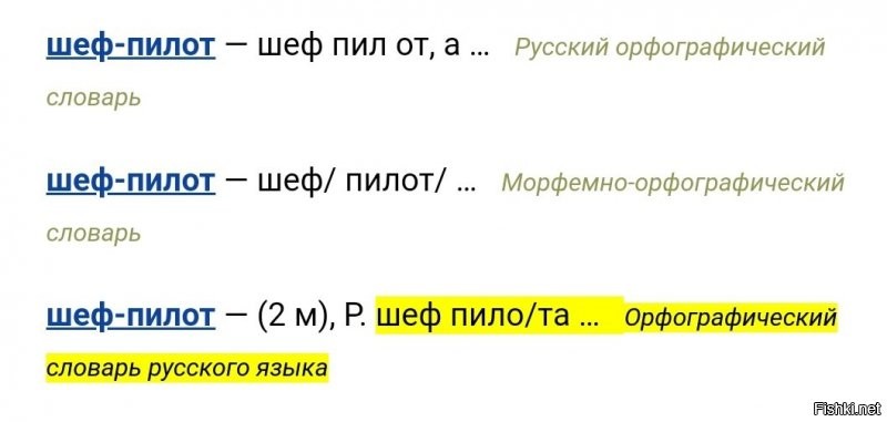 "Шеф-пилот" - это слово, которое включено в словари русского языка.