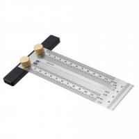 14. Разметочный столярный уголок, а не сгибаемая линейка. Она как раз не сгибаемая вообще в отличие от обычных.
Обычно работает в паре с Т-образной: