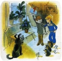 Где-то я уже про этот феномен читал... А!!! Н.Носов "Витя Малеев в школе и дома". Пёс Лобзик... ))