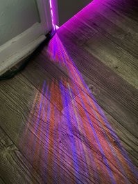 это не расщепление, а проецирование отдельных светодиодов с ленты