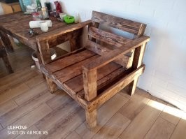 вот такой комплект мебели (4 кресла и столик), лобзик+шуруповерт+горелка