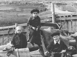 1952 г., Новосибирск, ул. Западная, правый берег реки Тулы.