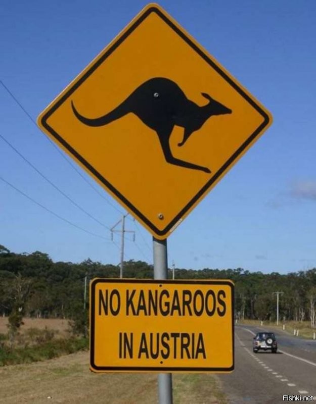 Это правда. А еще в стране есть напоминания (на знаках, плакатах, сувенирах), на которых написано, что в Австрии нет кенгуру