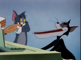 Напомнило момент из Тома и Джерри))