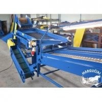 Свистеж. Опорные столбы скорей всего умыкнули на металл. Что мешает машинам проезжать между столбов? И приконь, какими должны быть несущие балки, если в крайнем бункере будет тон пять картофеля.
Да и приблуда эта для очистки зерна отсемян сорняков и мякины.
А сортировщик картофеля обычно работает с земли в кузов.