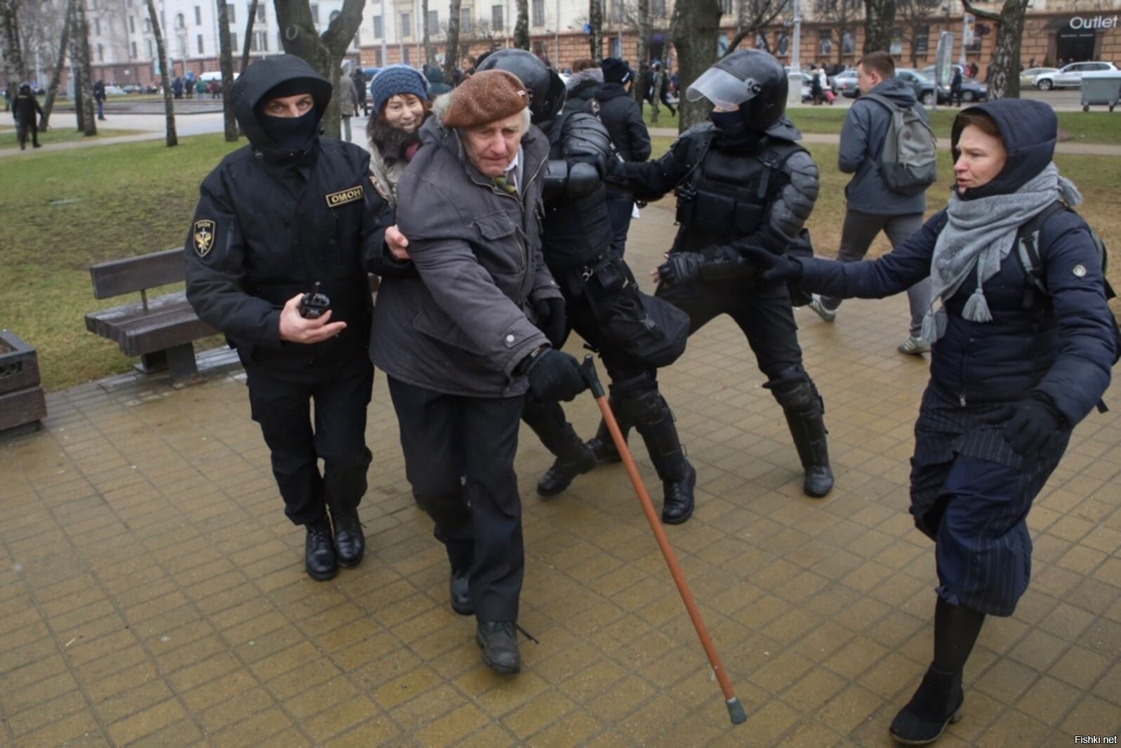 Полиция Белоруссии на митингах