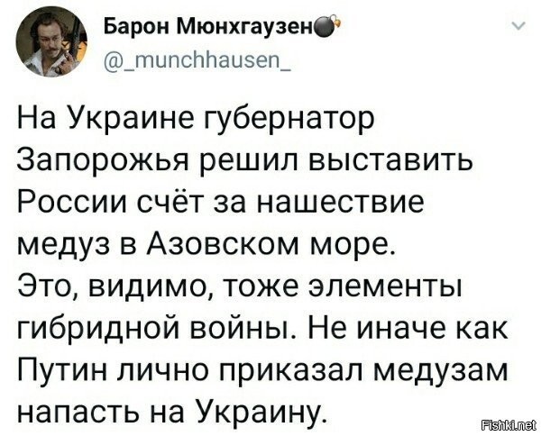 Отдал приказ медузам? А что, разве такого не может быть?