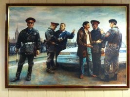 Картина 1996 года, но бесконечно шикарна. Фото было сделано в здании ДПС Северного округа Москвы