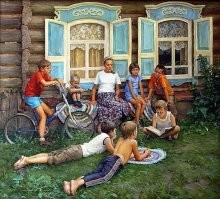 «Хорошо в деревне летом» - картина Михаила Ананьевича Кирильчука.