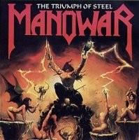 Не все в теме, это пародия на обложки альбомов группы Manowar, где часто присутствует здоровенный мужик с оружием и антуражем из черепов, огня и сисястых баб