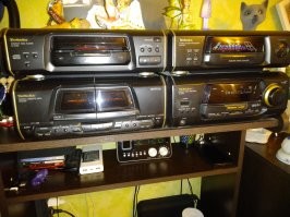 Мои муз. центр Technics EH-50 1994 года и КПК Fujitsu-Siemens Pocket Loox N720 2004 года в полном здравии