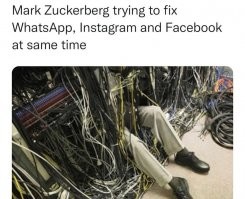 Плюс одна фобия: реакция соцсетей на падение Facebook и Ко