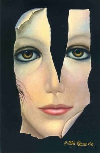 Рисовала она не только детей. 
Действительно, глаза очень выразительные.