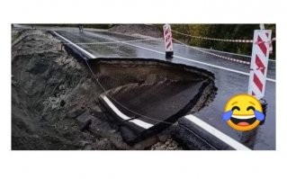 По поводу качества новых дорог можешь не сомневаться :)))))

В России "умеют" строить дороги.:)))))