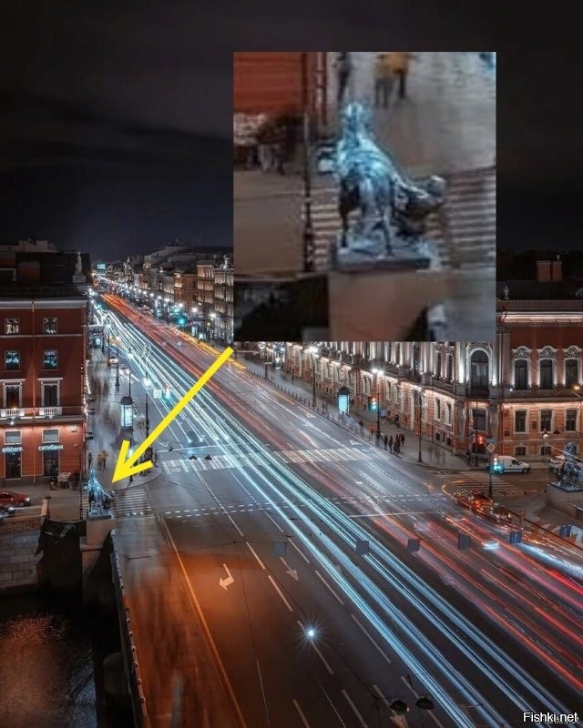 Невский проспект,  Аничков мост -Питер