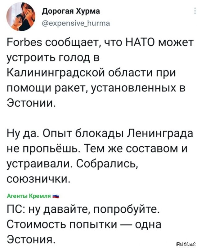 Если только Эстония то  давно бы попробовали,  Эстонию не жалко .Но  они боятся что так легко не отделаются ,тут скорее минус одно НАТО будет .