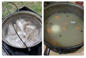 Мы ели вкусную уху :)