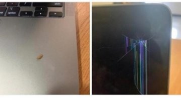 монитор и треснул один раз. Один!