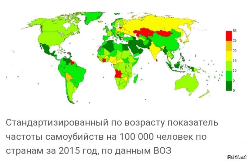 В России уровень самоубийств почти в 2 раза выше, чем в Японии.