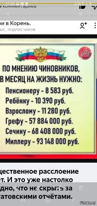 Сколько денег нужно для жизни в России?