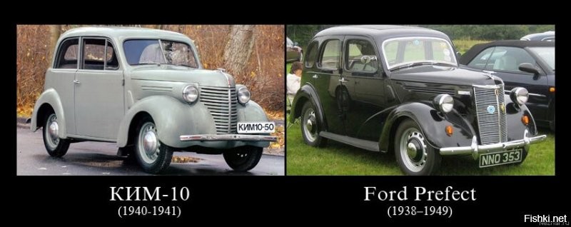 Большинство советских автомобилей копировались с иностранных.