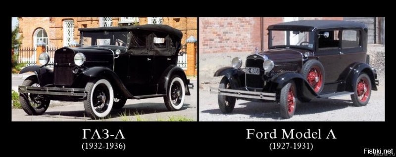 Большинство советских автомобилей копировались с иностранных.