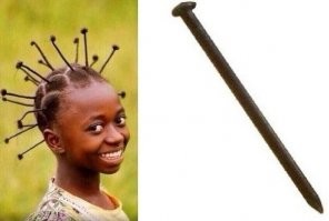 Африканская фантазия: либо грибы выросли, либо гвозди вбили.