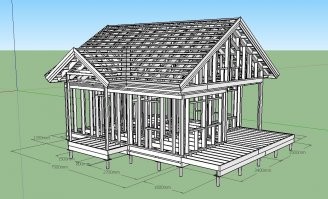 Домик себе чертил