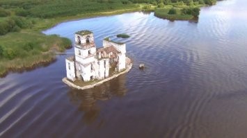 Крохино. Рыбинское водохранилище. Церковь Рождества Христова
