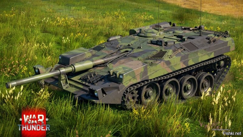 Напомнило танк Strv 103-0 Pack...