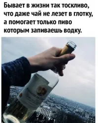 Автор не знает как выглядит пиво и водка?