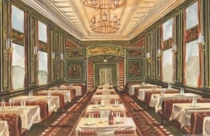 кстати немцы такими паровозами собирались таскать супер поезд по завоёванным странам по сверх широкой колее с двухэтажными вагонами, вот так должен был выглядеть интерьер