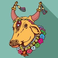 Коровка трёхглазая прикольная.