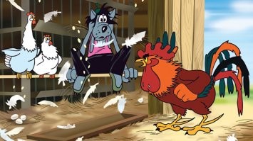 То ест из "Ну, погоди!" всё таки вырезали сцены секса. Волк то успел до подхода Петуха